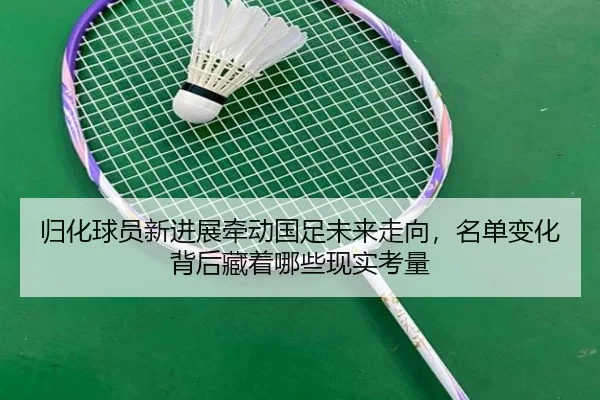 归化球员新进展牵动国足未来走向，名单变化背后藏着哪些现实考量（HTH）